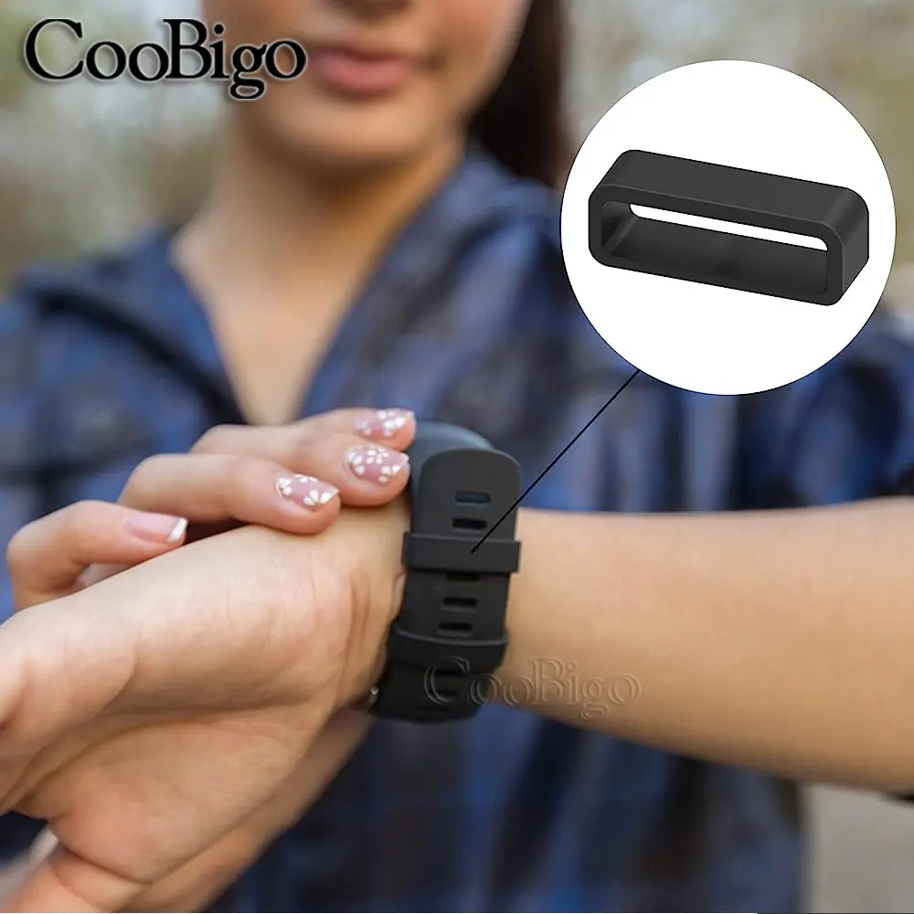 10pcs Plastic Belt Loop Watchbands Strap Holder Keeper Buckle Outdoor Camping Backpack Bag Webbing Locker Accessories Black