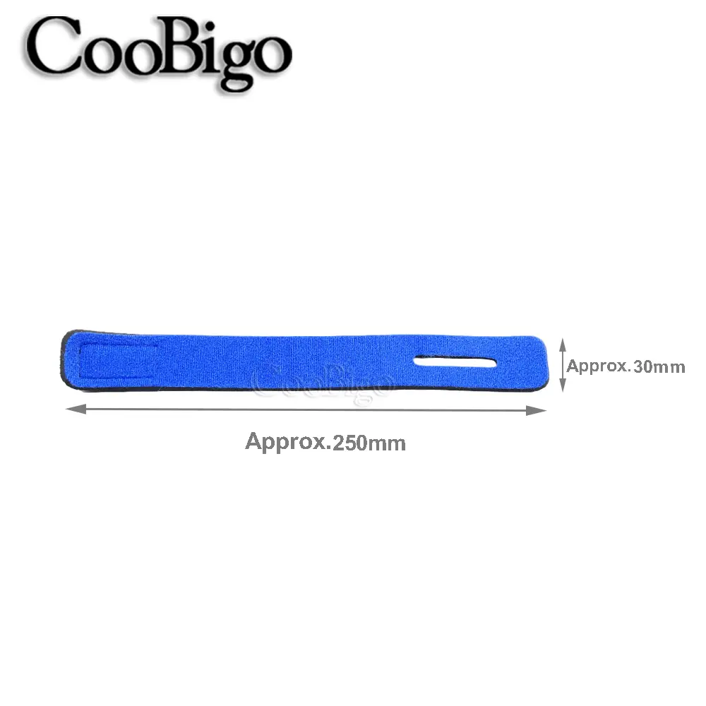 2pcs Fishing Rod Tie Holder Strap Belt Tackle Elastic Wrap Band Pole Hook Loop Ties Fastener Magic Tape Cable Cord Fish Gadget