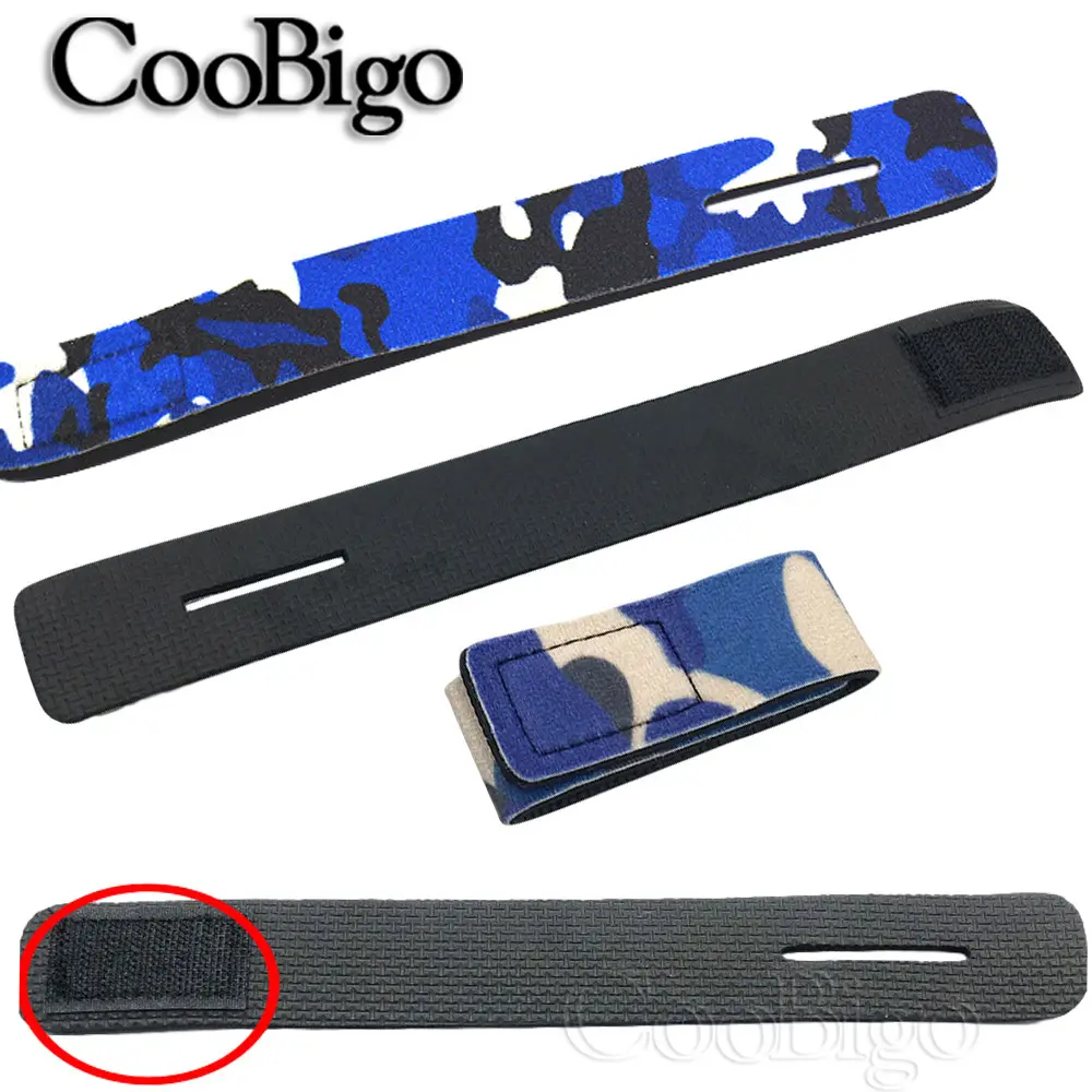 2pcs Fishing Rod Tie Holder Strap Belt Tackle Elastic Wrap Band Pole Hook Loop Ties Fastener Magic Tape Cable Cord Fish Gadget