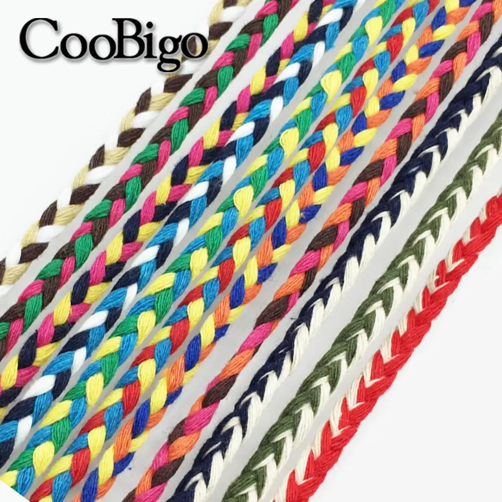 5Meters Macrame Rope Twisted Woven String Cotton Rope Cord Thread Home Sewing Gift Packing Decor DIY Craft Accessories 6mm