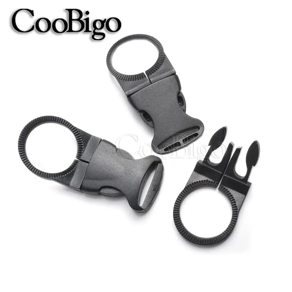5pcs Carabiner Drink Water Bottle Holder Hook Clip Buckle Molle Backpack Hang Clasp Bag Webbing Camping Hike Outdoor Travel Tool