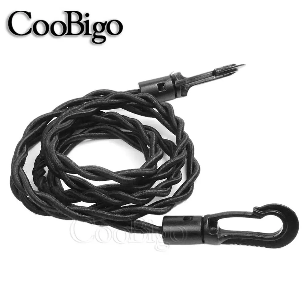 1Set Elastic Rope Bungee Tie Shock Cord with Snap Hook for Outdoor Travel Camp Clothesline Drying Rack Hanger Portable Windproof
