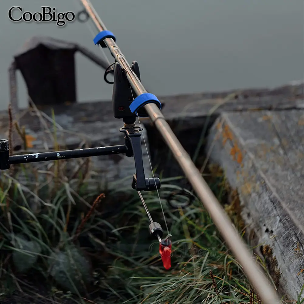 2pcs Fishing Rod Tie Holder Strap Belt Tackle Elastic Wrap Band Pole Hook Loop Ties Fastener Magic Tape Cable Cord Fish Gadget