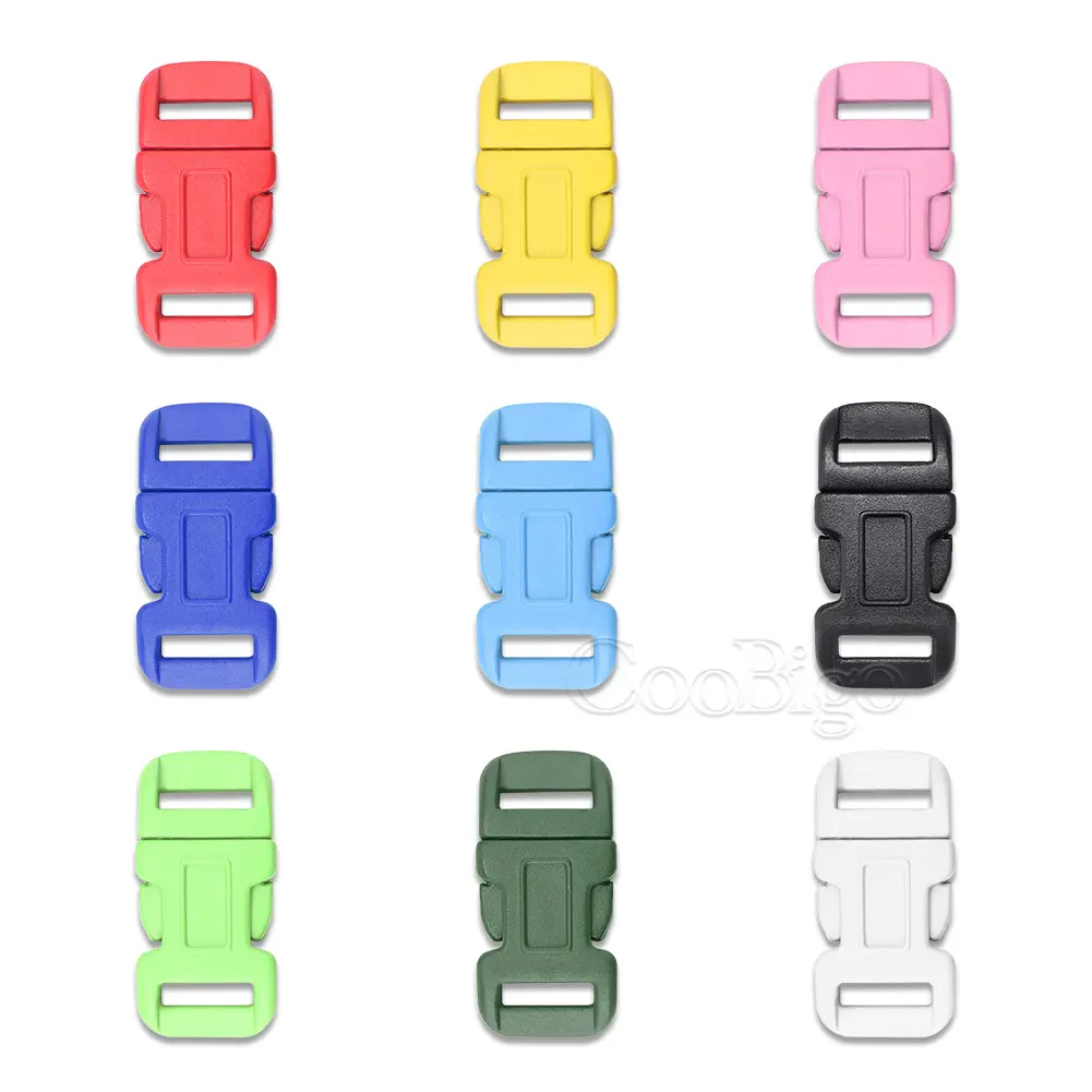 10pcs 11mm Paracord Bracelets Clips Clasp Plastic Side Release Buckle Outdoor Camp Backpack Strap Webbing Accessories Colorful