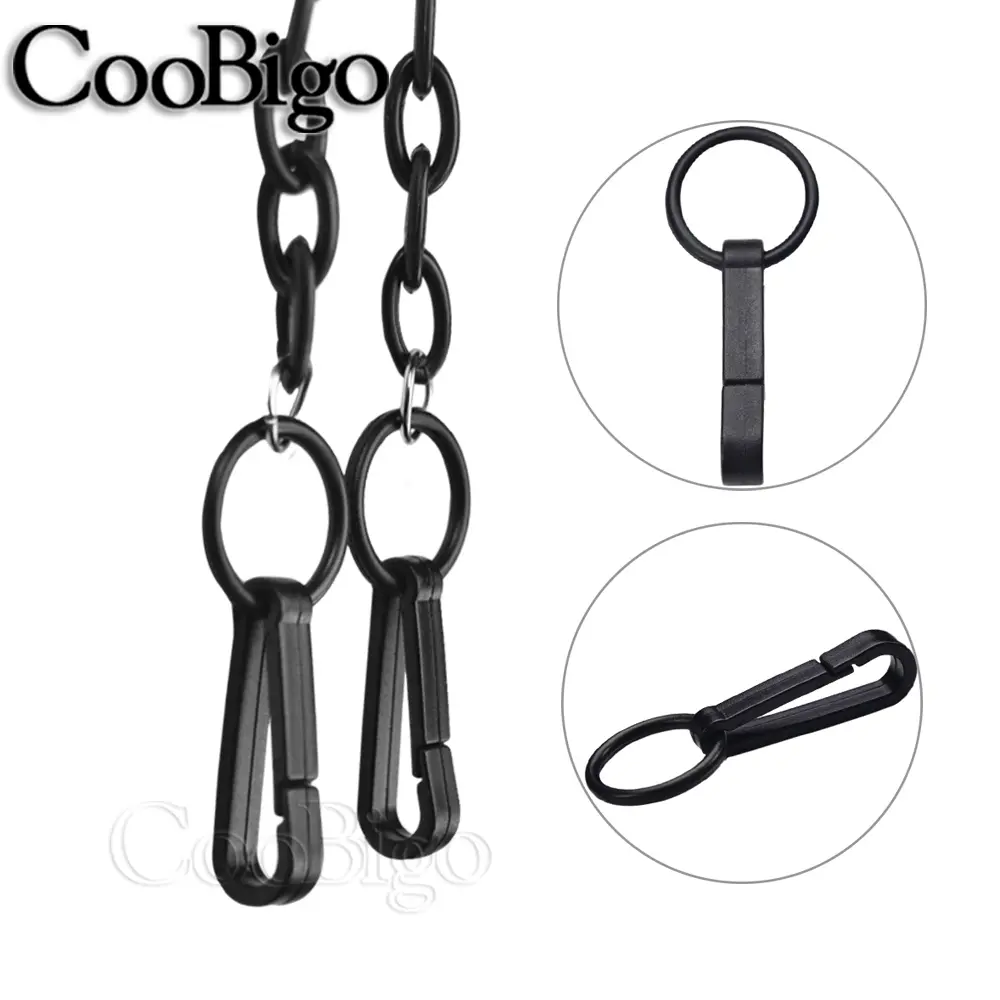Snap Hook Buckle With O Ring For Keychain Keyring Backpack Curtains Cord Masks Lanyard Connectors Parts Plastic Colorful 25pcs