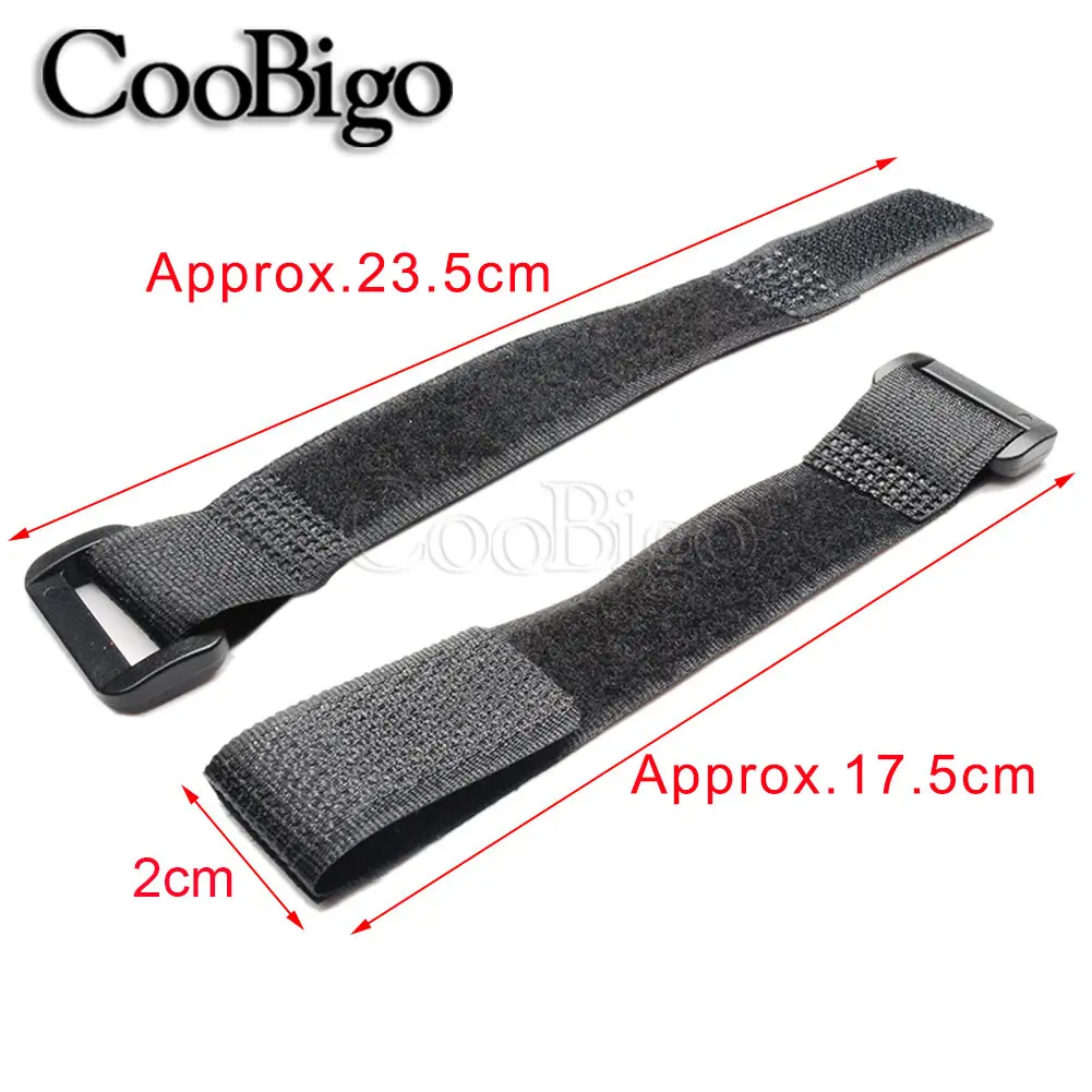 10pcs Fishing Rod Tie Holder Strap Hook Loop Suspender Fastener Belt Cable Cord Wrap Band Fish Tool Accessories Tackle 2cm Width