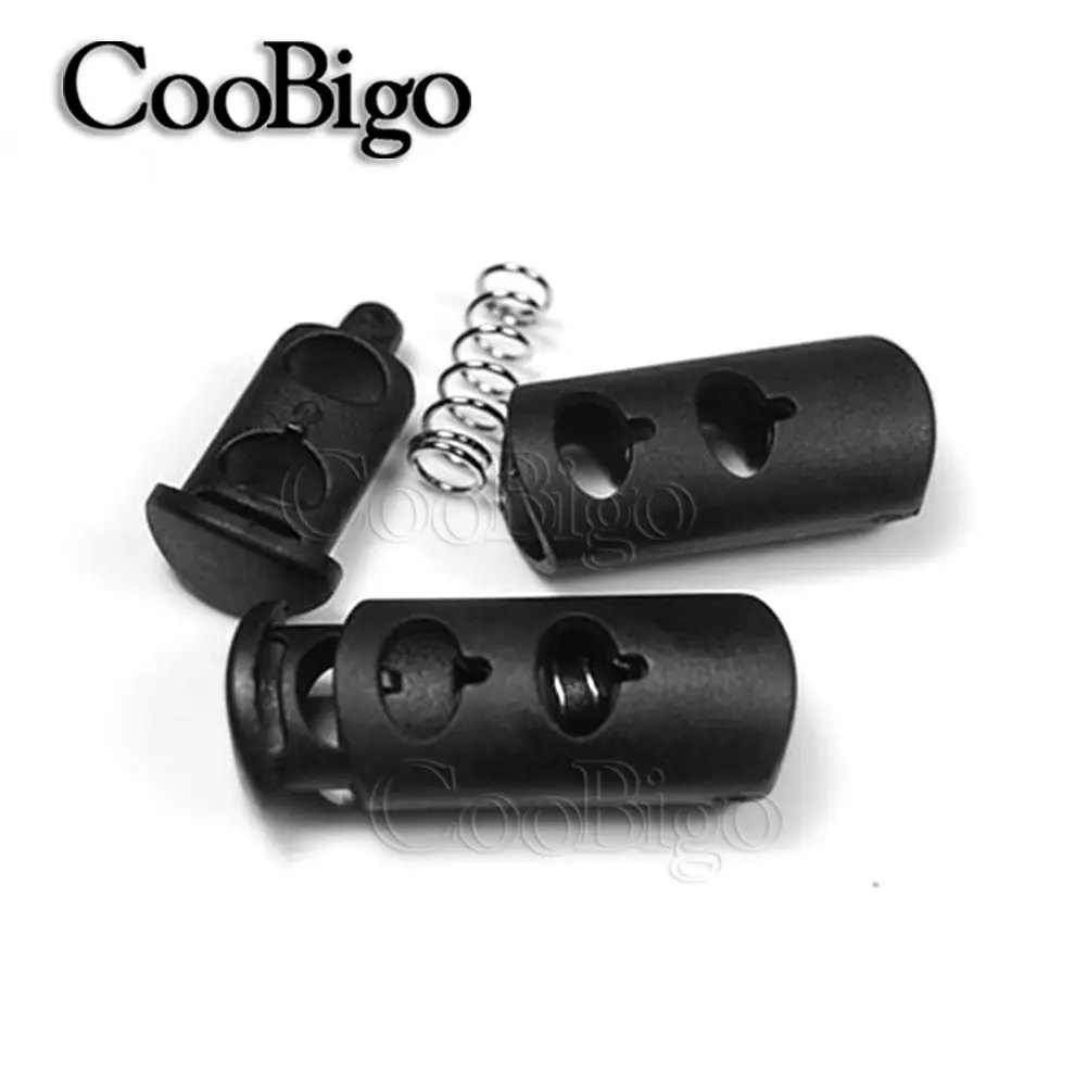 10pcs Cord Lock Paracord Stopper Toggle Clip Fix Fastener Clamp Drawstring Shoeslace Rope Lanyard Outdoor Backpack Accessories