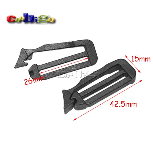 12pcs Looploc Slider Tri Glide Adjust Buckle Clip For Outdoor Backpack Strap Bag Molle Webbing Buckles Accessory Plastic 26mm