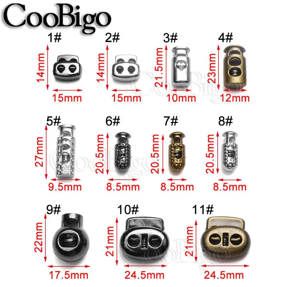 10pcs Multi Style Paracord Cord Lock Stopper Rope Toggle Clip Cord Ends For Outdoor Camp Knife Lanyard Bag Backpack Parachute