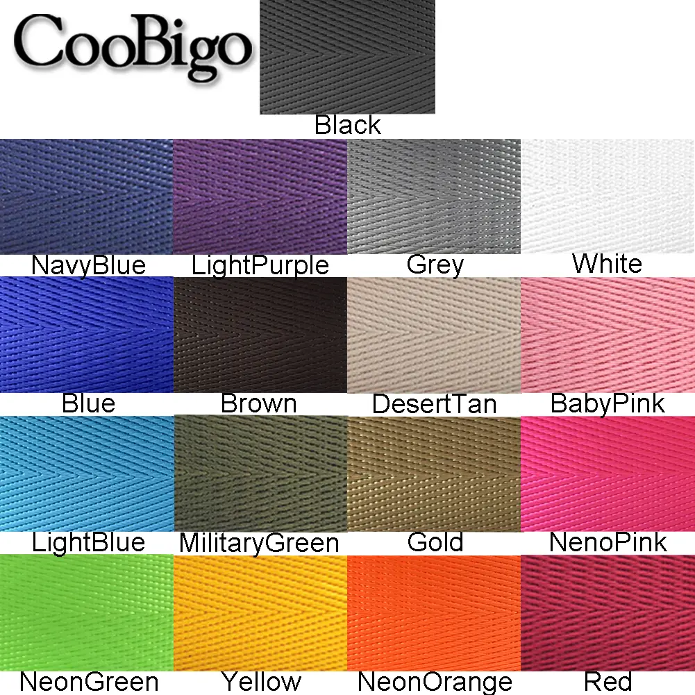 25mm Imitated Nylon Webbing Tape Herringbone Backpack Strap Band Ribbons Belt Outdoor Bag Dog Collar Sewing Accessories 2Yards