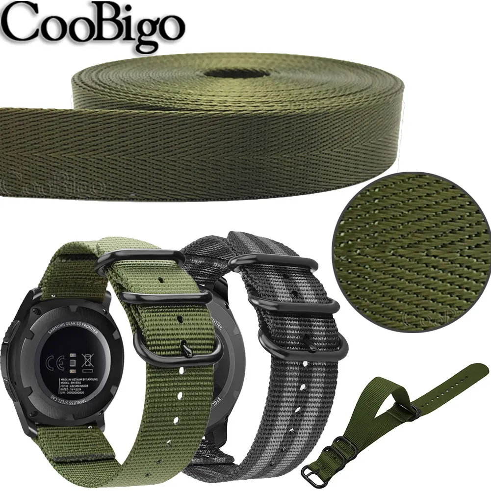 25mm Imitated Nylon Webbing Tape Herringbone Backpack Strap Band Ribbons Belt Outdoor Bag Dog Collar Sewing Accessories 2Yards