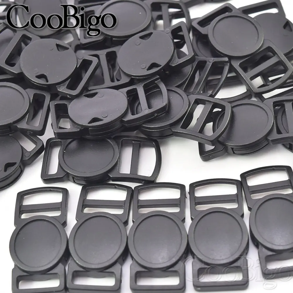 10pcs Paracord Bracelet Clasp Safety Breakaway Release Buckles for Outdoor Backpack Webbing Cat Collar DIY Accessories Plastic