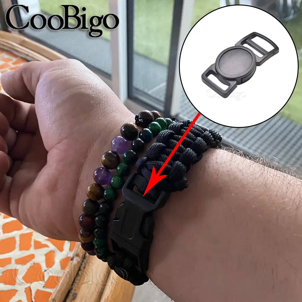 10pcs Paracord Bracelet Clasp Safety Breakaway Release Buckles for Outdoor Backpack Webbing Cat Collar DIY Accessories Plastic