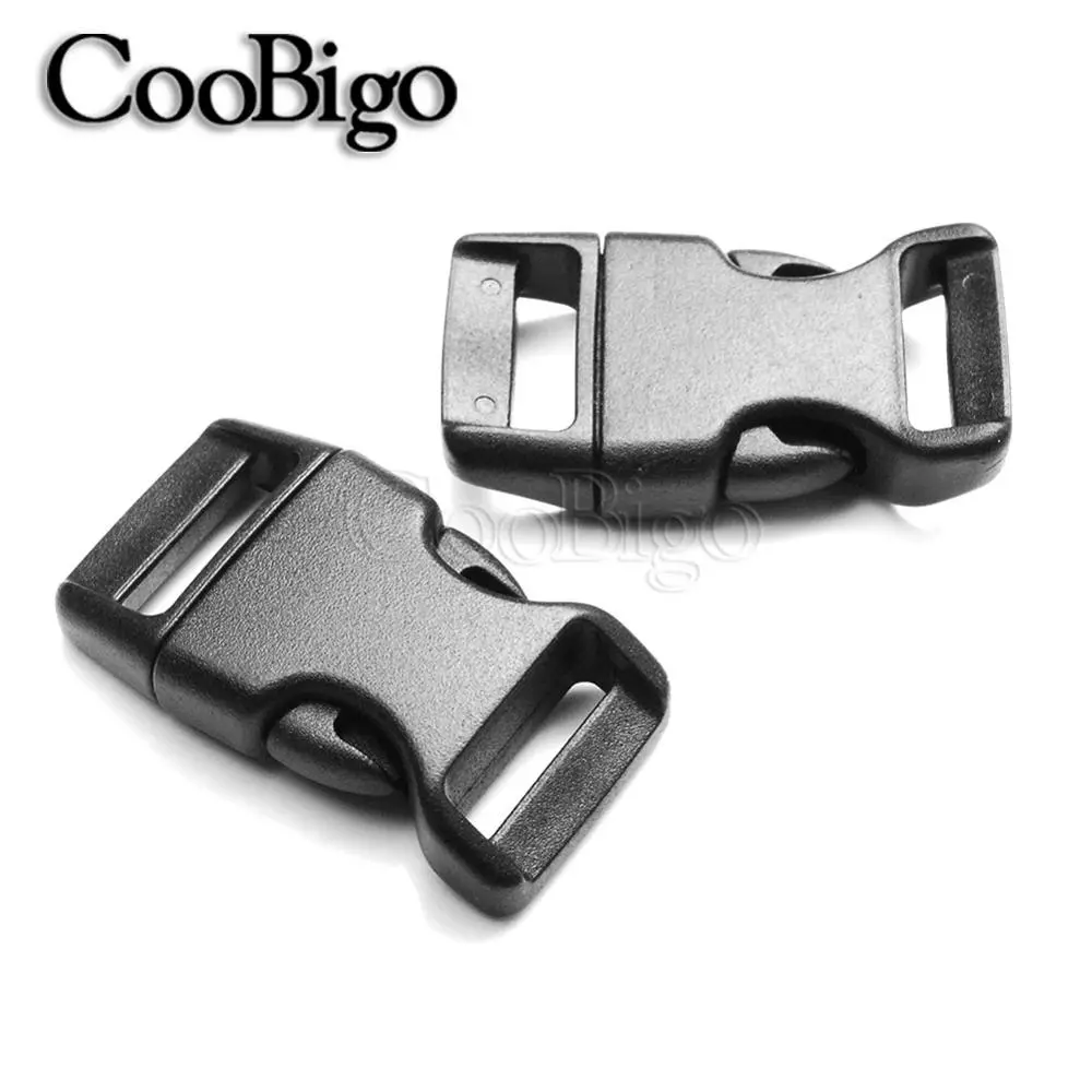 5pcs 5/8" Curved Side Release Buckle Outdoor Paracord 550 Bracelet Project Parachute Backpack Strap Belt Bag Camping Accessories