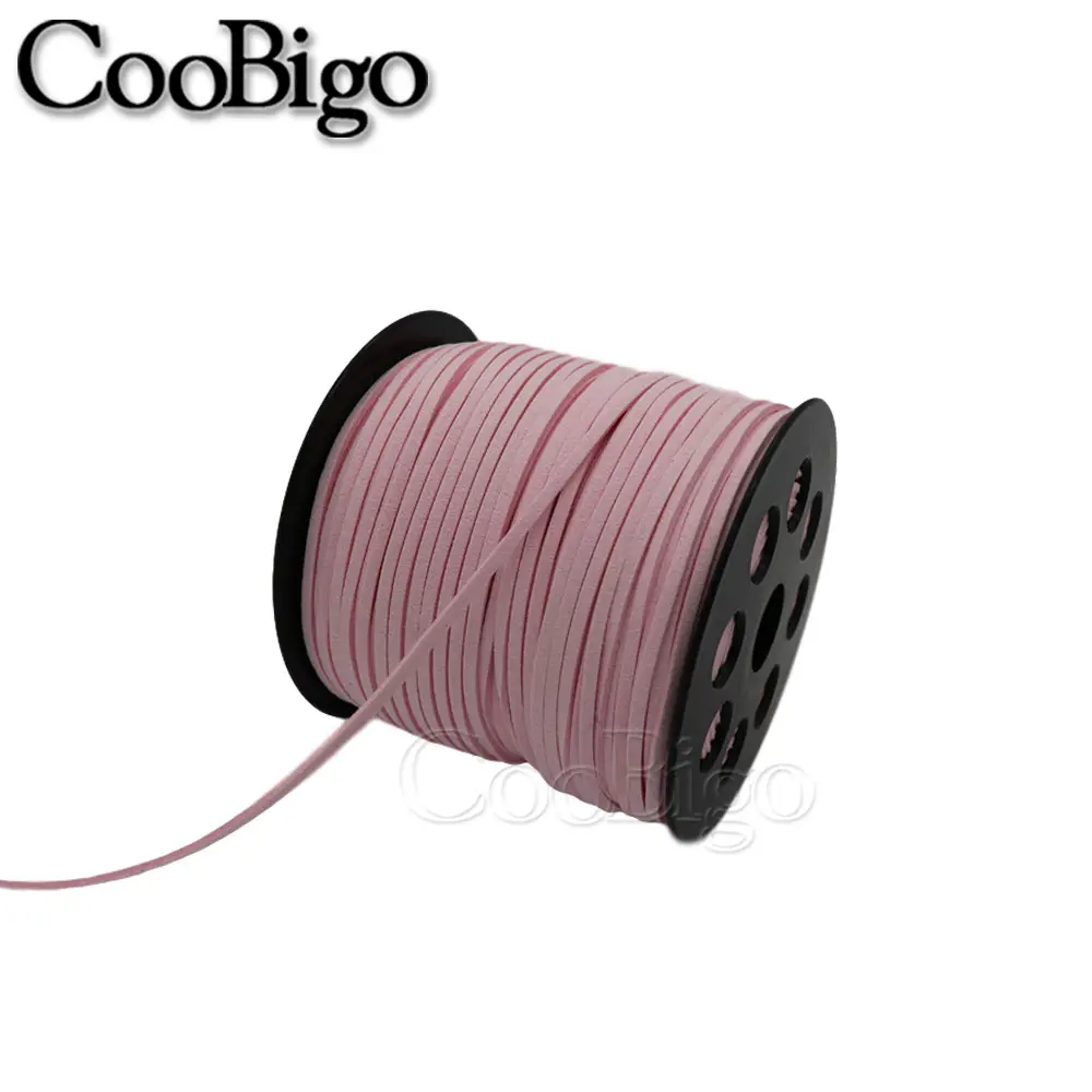 2.7mm Suede Braided Cord Paracord Bracelets Rope Velvet Leather Thread String Velvet Keychain Handmade Crafts Accessories 5yards