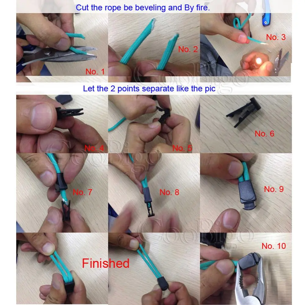 5pcs Zipper Pulls Clip Backpack Cord Ends Lock Buckles for Outdoor Backpack Lanyard Apparel Shoelace Rope Bag DIY Accessories