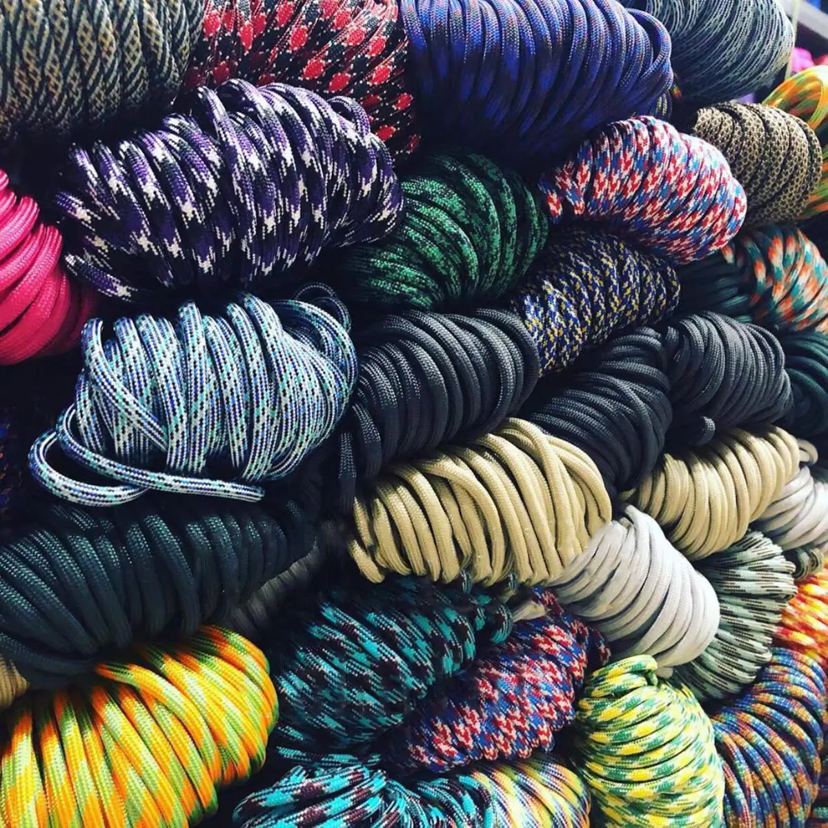 Dia.4mm 7 stand Cores Paracord for Survival Parachute Cord Lanyard Camping Climbing Camping Rope Hiking Clothesline