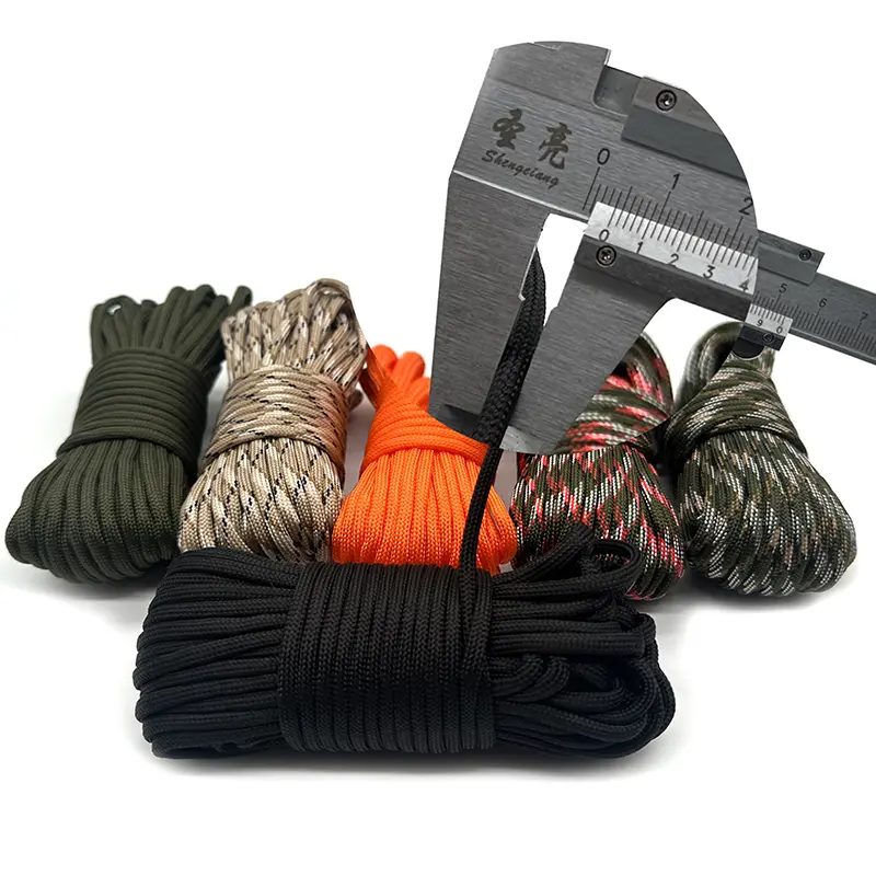 9 Cores Cord 550lb Outdoor Camping Survival Kit Paracord 5 10 20 31M Dia.4mm For Lanyard Parachute Rope Hiking Tent Accessories