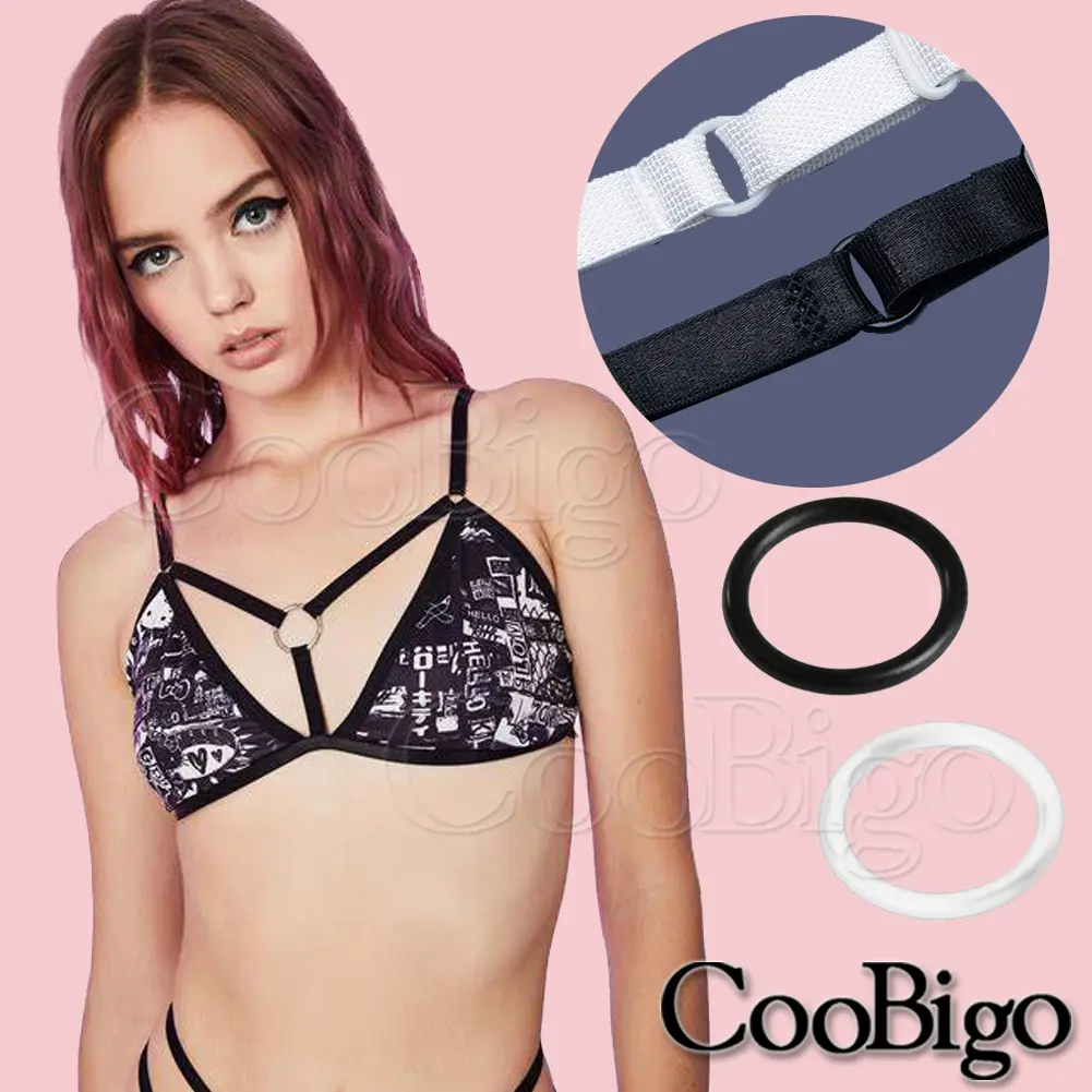 20pcs Plastic O Ring Lingerie Round Bra Buckle 13mm for DIY Craft Apparel Clothes Sewing Supplies Accessories
