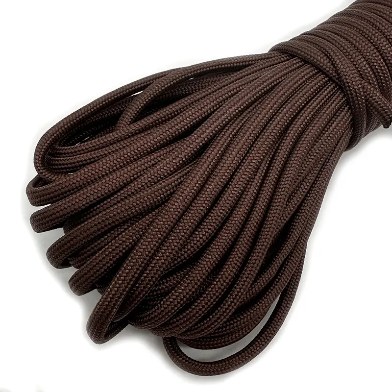 550 Paracord Outdoor Camping 5 15 30 M Dia.4mm For  Survival Lanyard Parachute Rope Hiking Tent Accessories 7 Cores Cord 4 Size