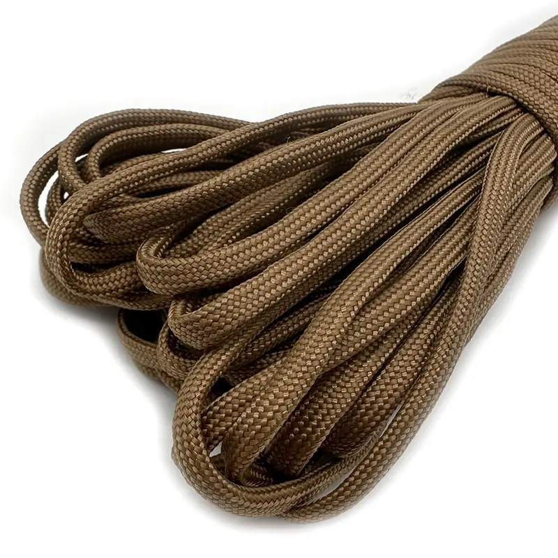 550 Paracord Outdoor Camping 5 15 30 M Dia.4mm For  Survival Lanyard Parachute Rope Hiking Tent Accessories 7 Cores Cord 4 Size