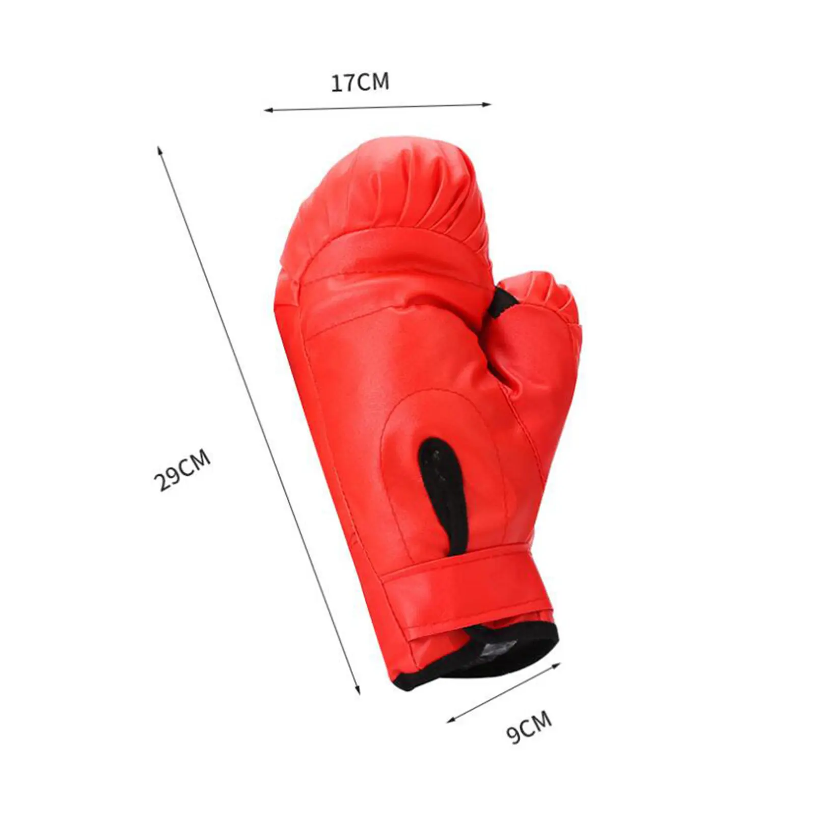2 Pair Boxing Gloves Exercise Hand Guard for Adults Kids Punching Bag Gloves Red Black PU Leather Boxing Gloves for Adults Kids