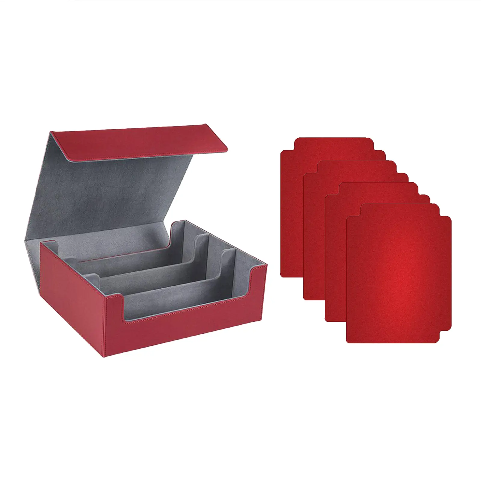 Trading Card Deck Box Gathering Card Toy W/ Magnetics Closure Game Card Storage Collectible Game Card Case Protectors Container