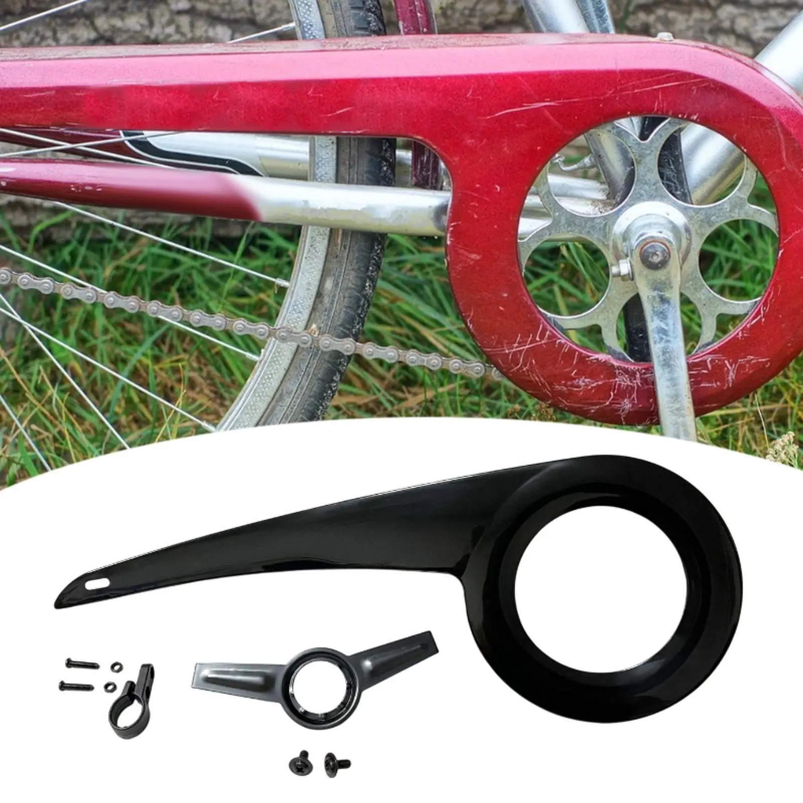 908 Model 32-38 Tooth Leisure Bicycle Chain Guard Cover Commuting Bike Chain Cover Protective Chain Box Export Anti Slip