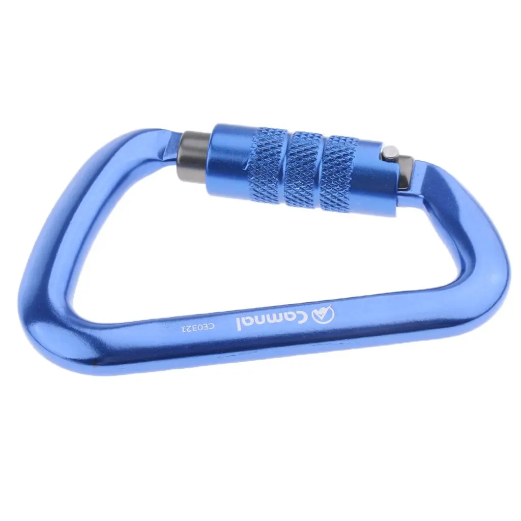 High Strength Screwgate Carabiner Rock Climbing Screw Locking Auto Lock Karabiner Outdoor Sports Hardware Tool Climbing Carabine