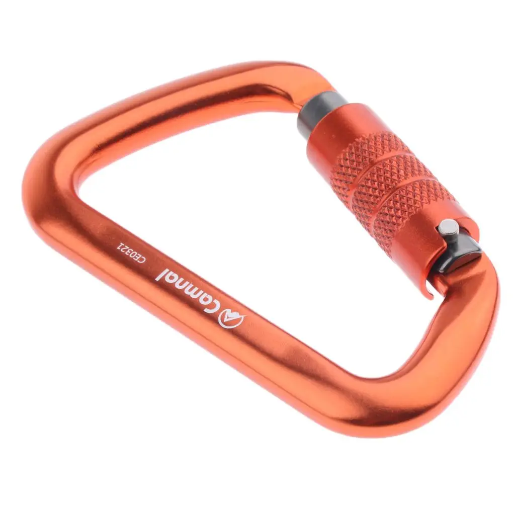 High Strength Screwgate Carabiner Rock Climbing Screw Locking Auto Lock Karabiner Outdoor Sports Hardware Tool Climbing Carabine