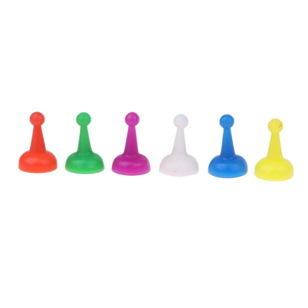 60Pcs Board Game Chess Pieces Checkers Plastic Accessories for Halma Chess Checkers Chess Game Chessman