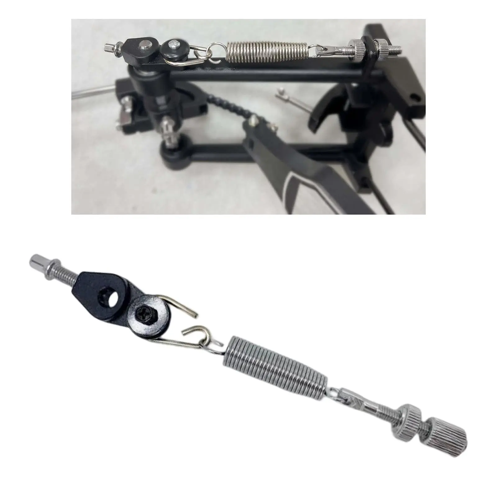 Drum Foot Pedal Spring Assembly Easy to Install Bass Drum Foot Pedal Spring and Tensioner for Drum Accessories DIY Replaces