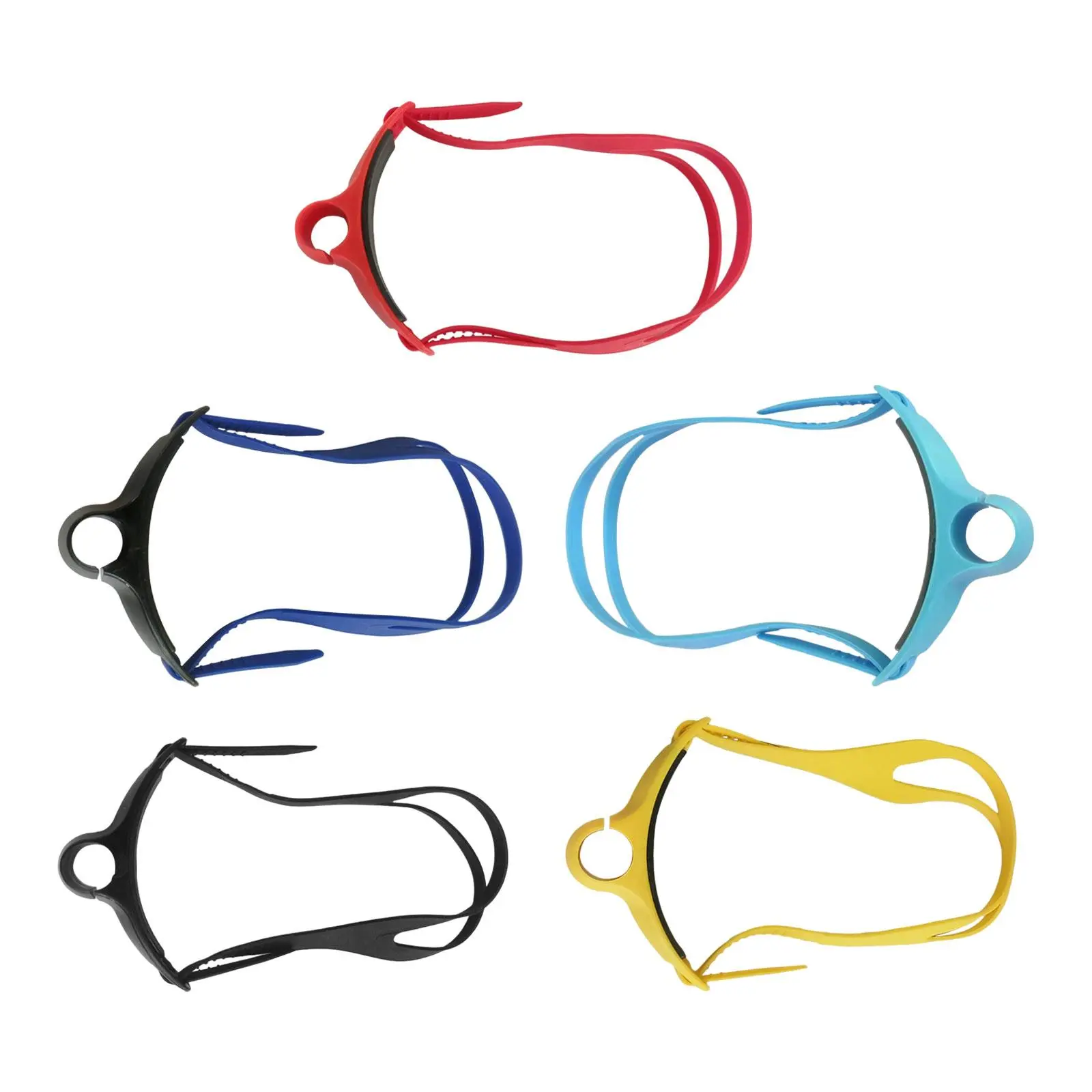 Snorkeling Head Strap for Diving Swim Replacement Silicone Universal Swim Gear Breathing Tube Fixed Accessories Adjustable