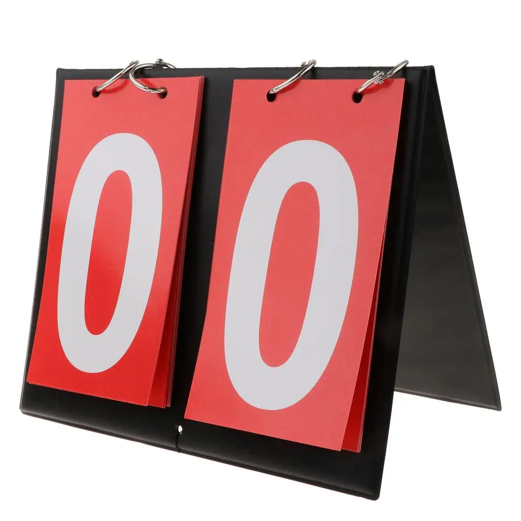 Sporting Goods 2 Digit Portable Table Top Scoreboard Indoor Outdoor Easy-Flip Basketball Football Basketball Scoreboard