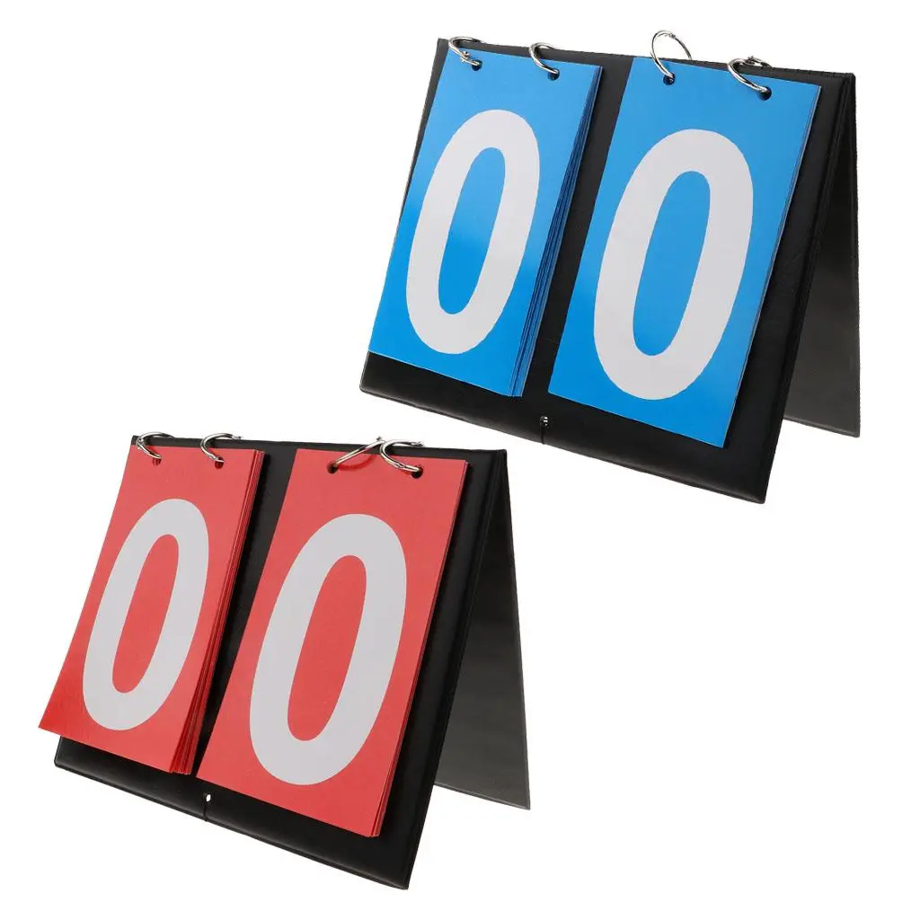 Sporting Goods 2 Digit Portable Table Top Scoreboard Indoor Outdoor Easy-Flip Basketball Football Basketball Scoreboard