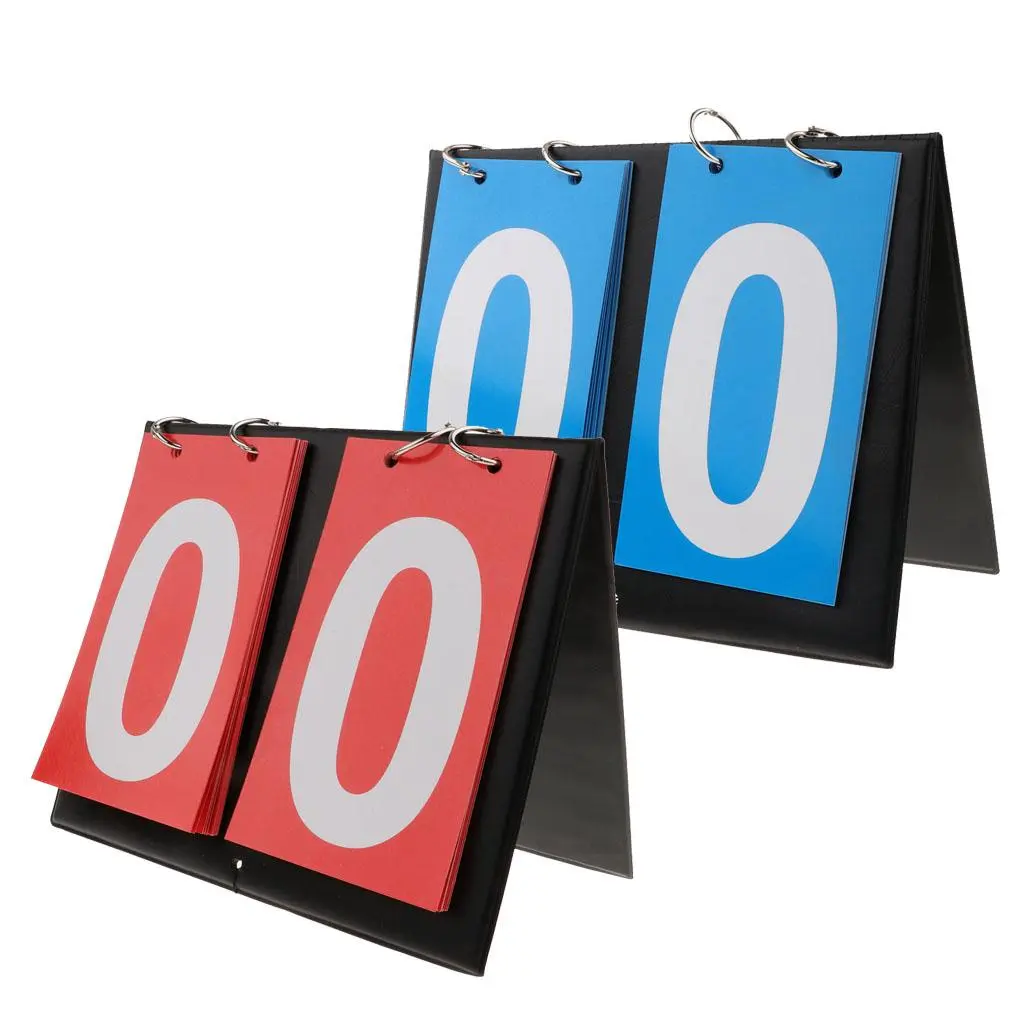 Sporting Goods 2 Digit Portable Table Top Scoreboard Indoor Outdoor Easy-Flip Basketball Football Basketball Scoreboard