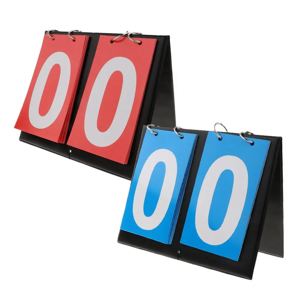 Sporting Goods 2 Digit Portable Table Top Scoreboard Indoor Outdoor Easy-Flip Basketball Football Basketball Scoreboard