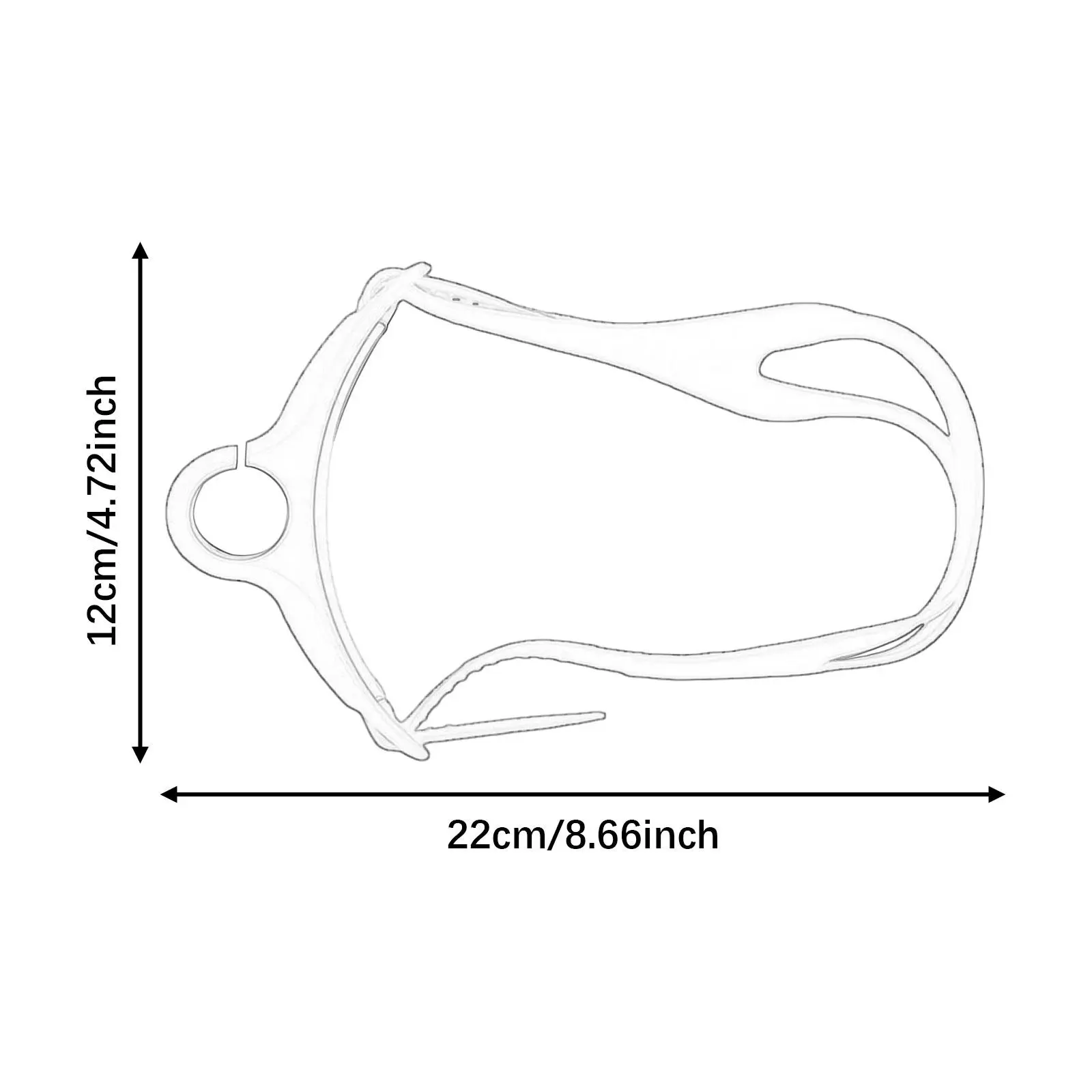 Snorkeling Head Strap for Diving Swim Replacement Silicone Universal Swim Gear Breathing Tube Fixed Accessories Adjustable