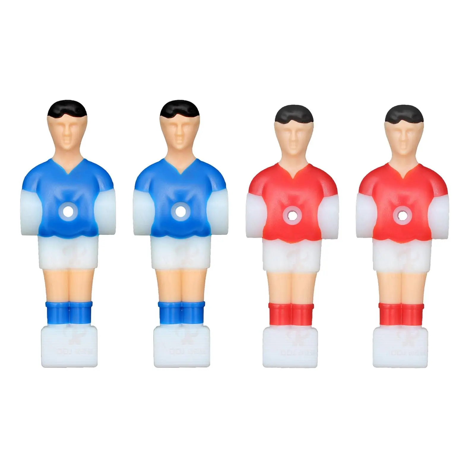4x Foosball Men Replacement Set, Soccer Table Player Foosball Table Parts, Mini Football Players Figure Football Men for Home