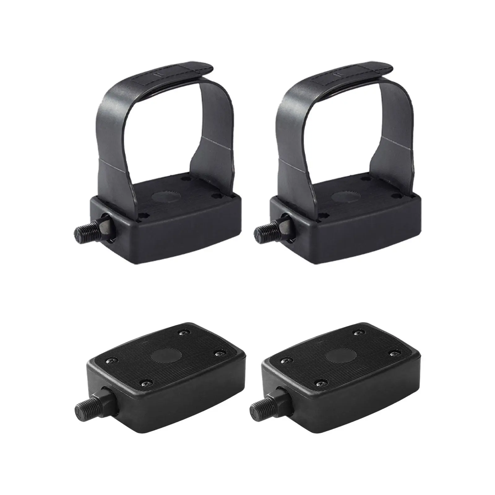 Exercise Bike Pedals 1/2'' Universal Indoor Cycling Pedals for Home Gym Stationary Bicycle Non-Slip Durable Replacement Pedals