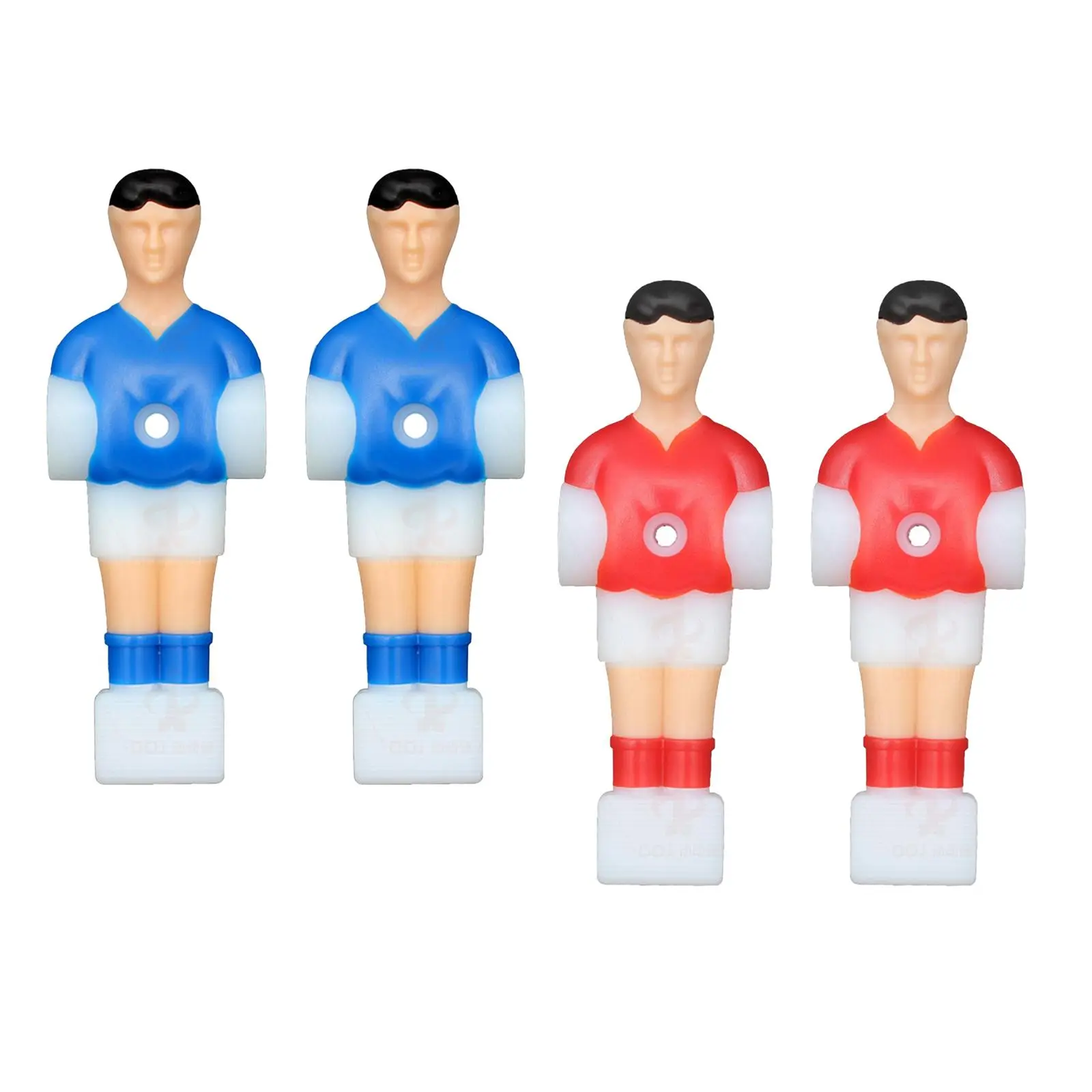 4x Foosball Men Replacement Set, Soccer Table Player Foosball Table Parts, Mini Football Players Figure Football Men for Home