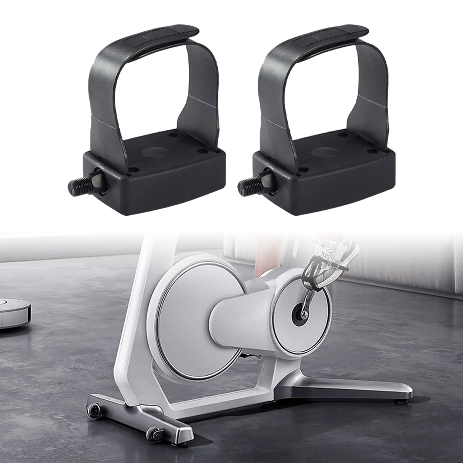 Exercise Bike Pedals 1/2'' Universal Indoor Cycling Pedals for Home Gym Stationary Bicycle Non-Slip Durable Replacement Pedals