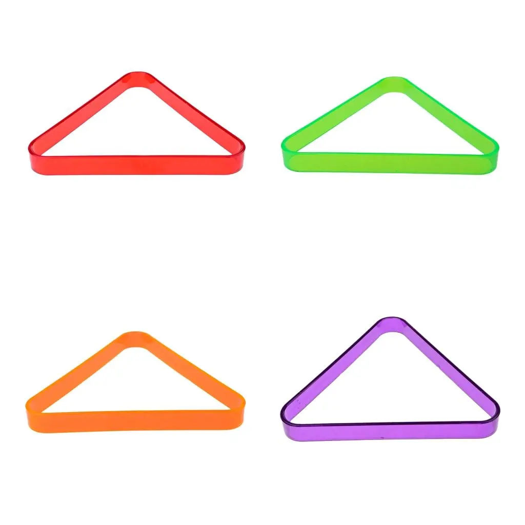 Plastic 8-Ball Billiard / Pool Table Triangle Rack Provides a Durable and Stylish Addition to Your Game Room