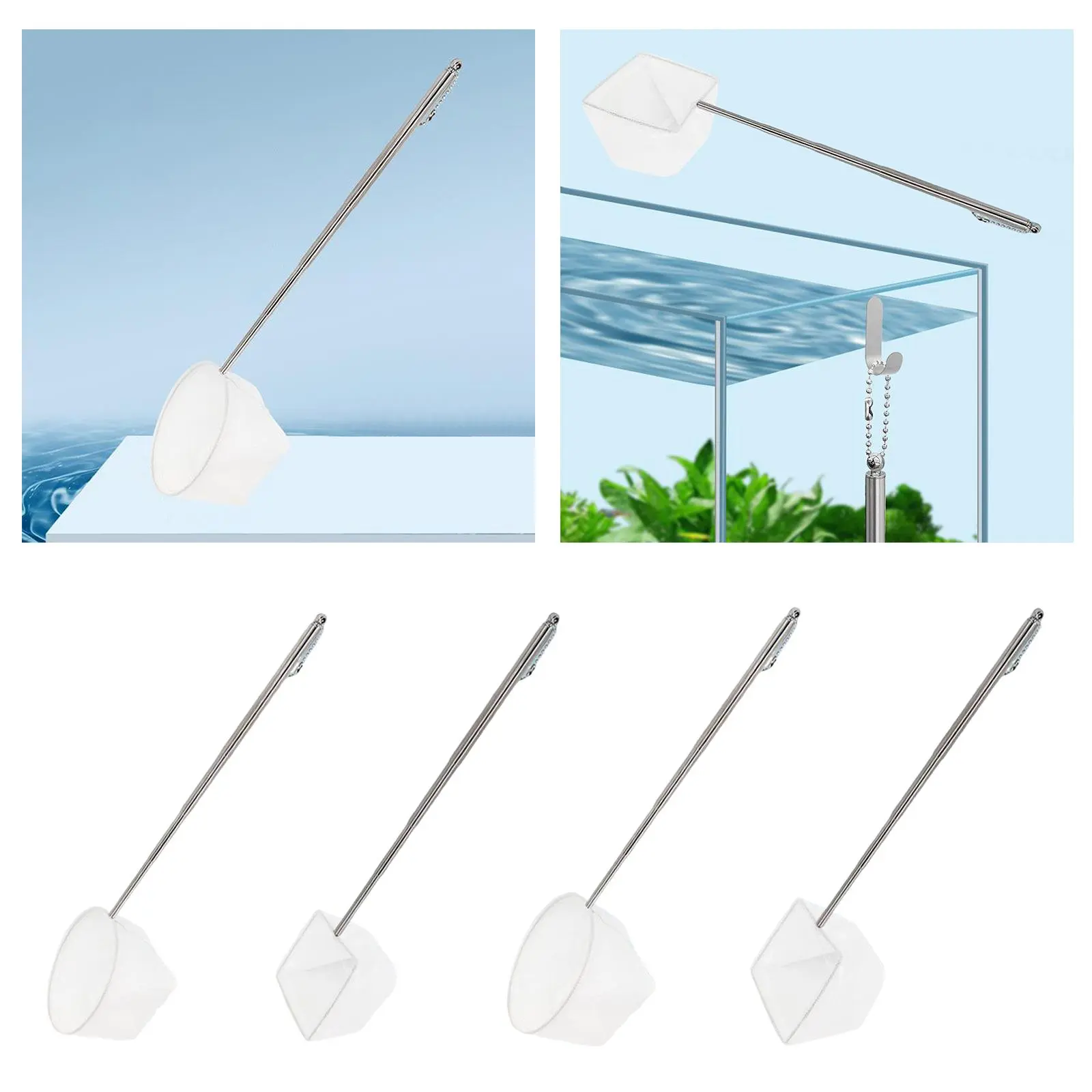Fish Net, Fish Netting Extendable  ting Decor with Telescoping Pole Handle
