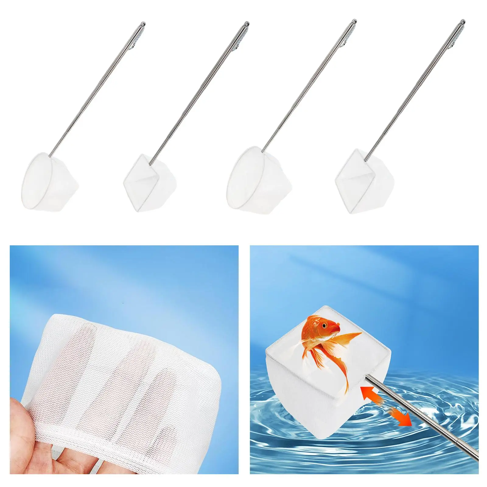Fish Net, Fish Netting Extendable  ting Decor with Telescoping Pole Handle