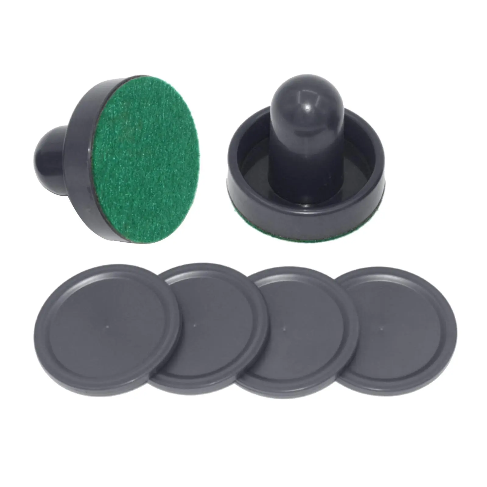 2PCS  Pushers and 4PCS Pucks Game Tables Goalies Equipment Accessories