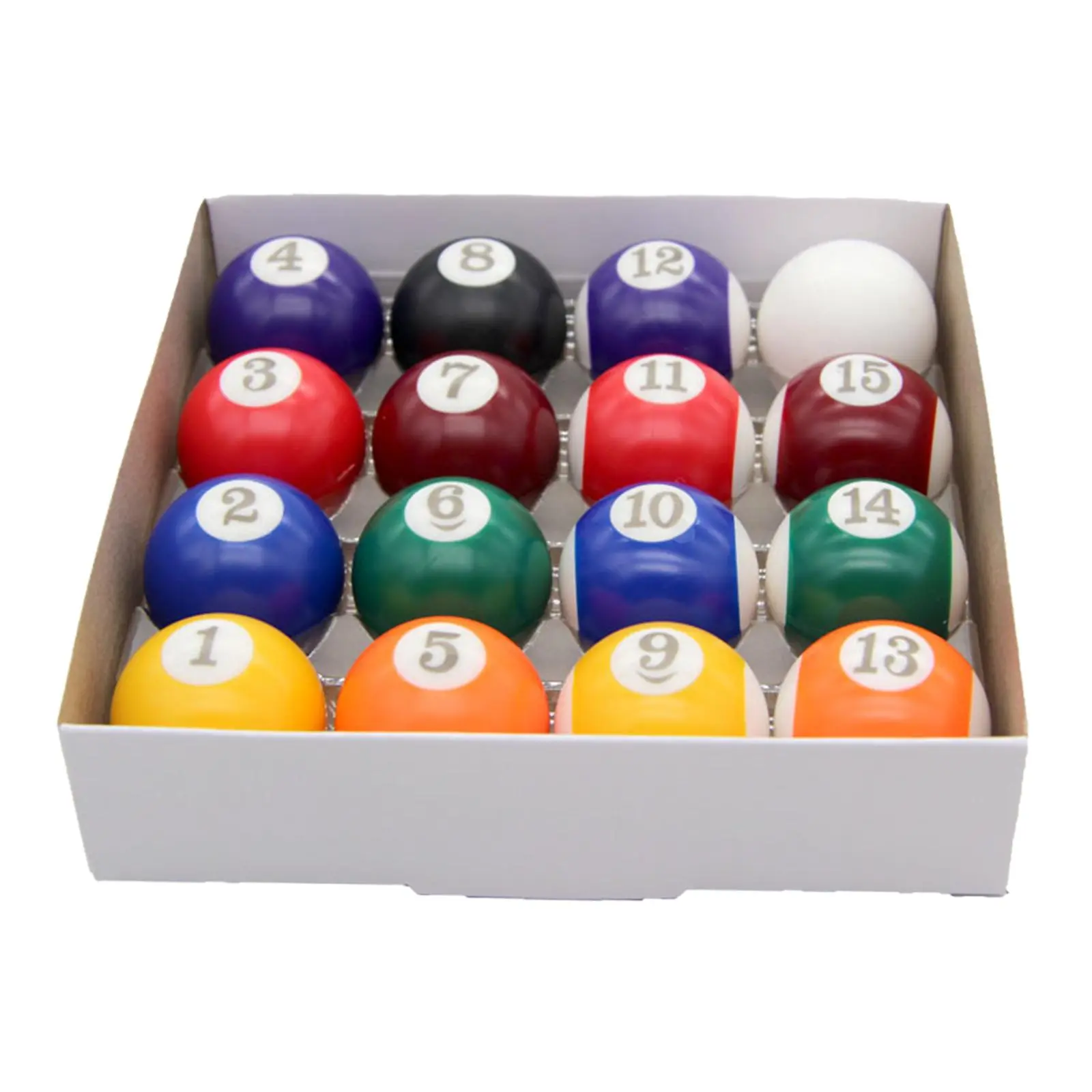 16x Billiard Ball Set 1.26'' Resin Pool Table Multipurpose Mini Pool Ball for Exercise Game Rooms Leisure Desktop Indoor