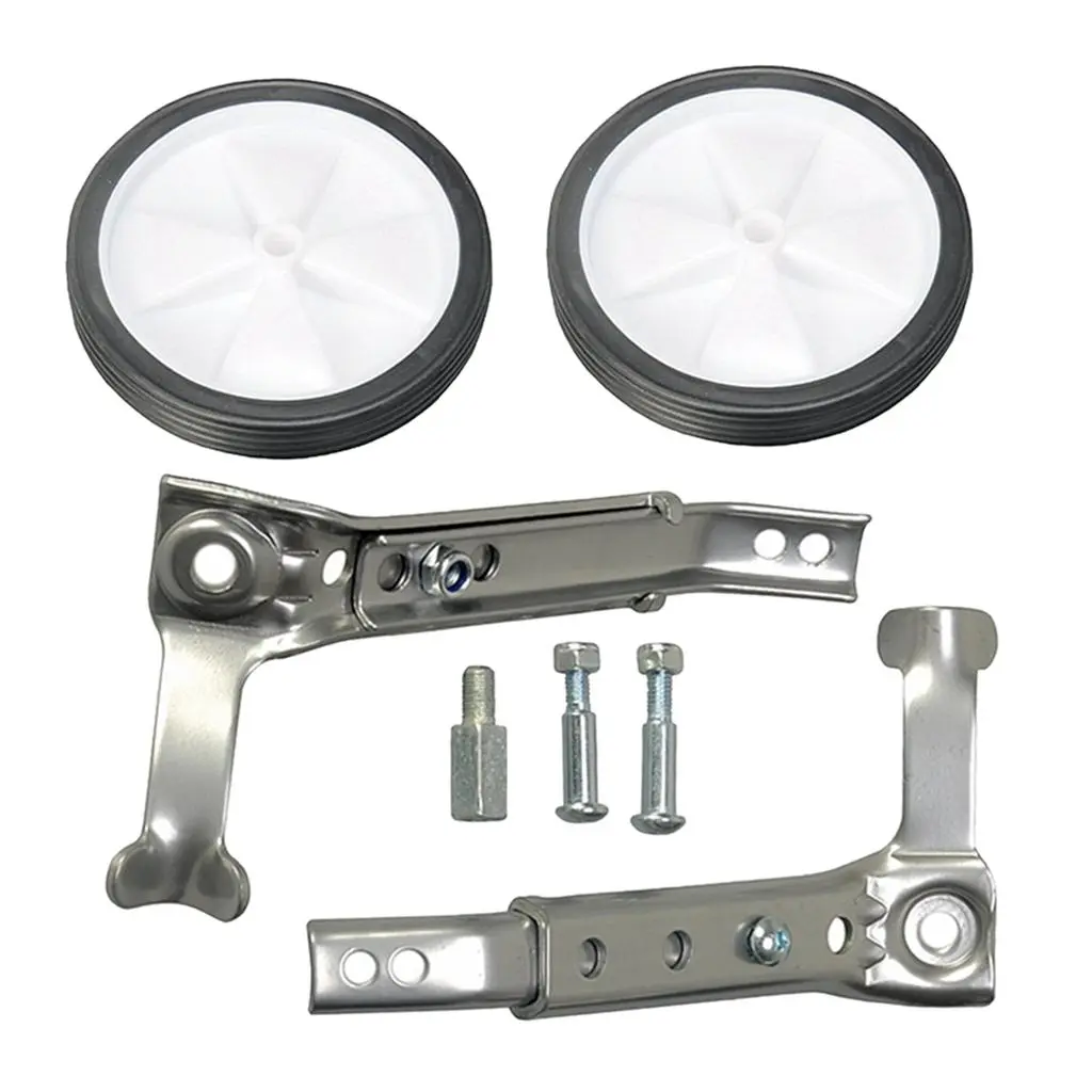 Pair Training Wheels for 16 18 20 4'' inch Single  Stabilizer Stabiliser Support Trainer