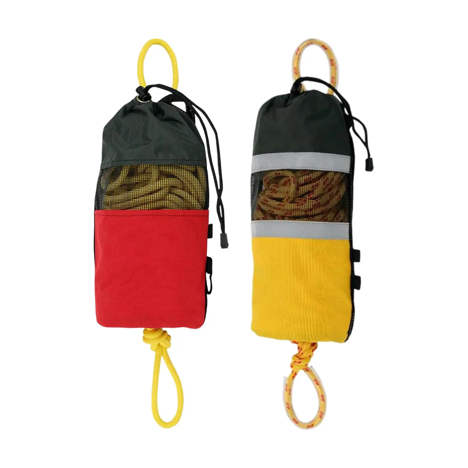 15M Throw Bag with Rope Water Rescue Throw Bag for Kayak Yacht Sailing Buoyant Emergency Safety Rope for Swimming Activities
