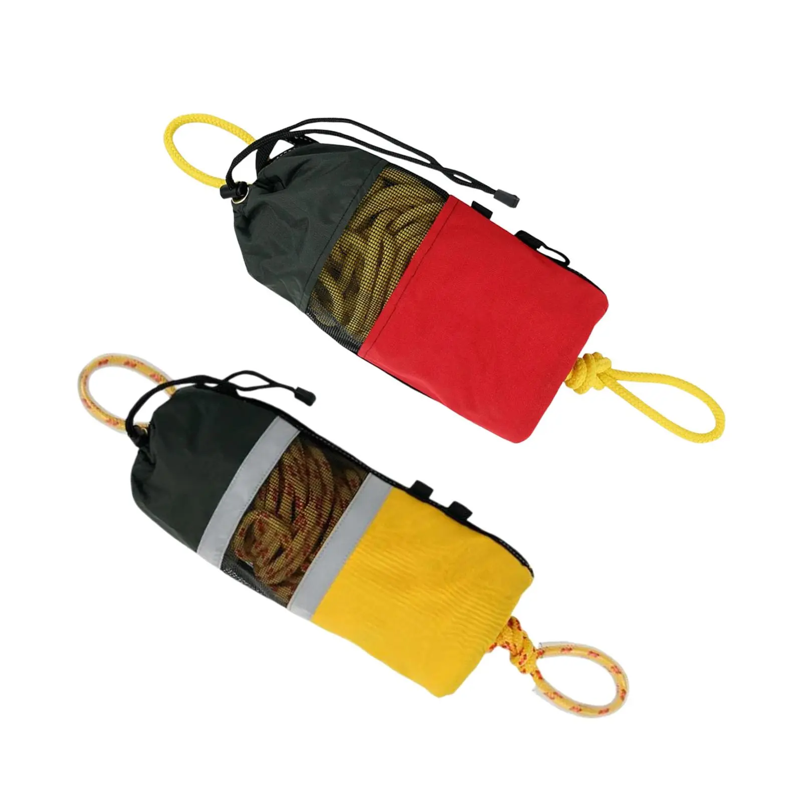 15M Throw Bag with Rope Water Rescue Throw Bag for Kayak Yacht Sailing Buoyant Emergency Safety Rope for Swimming Activities
